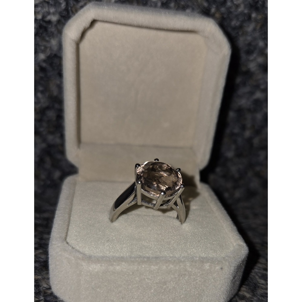 Mandiore Dorado Quartz 6.5 CTW Sterling Silver Ring. 8